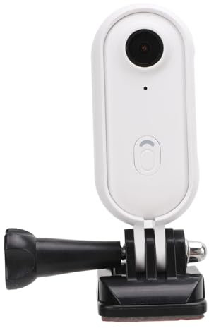 Bewinner New 4K 8MP WIFI Pet Collar Camera Kit | Wireless Wearable Action Camera | 120° Wide Angle Helmet Camera with Data Cable for Phone, Outdoor Sports (White)