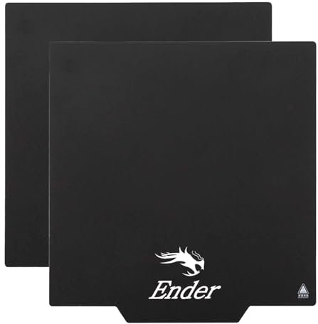 Creality 2PCS Original Ultra Removable Magnetic 3D Printer Build Surface Heated Bed Cover for Ender 3/Ender 3 Pro/Ender 3 V2/Ender 3 V2 Neo/Ender 3 Neo/Ender 3 S1 Pro/Ender 5 Pro 235X235mm