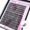 Wimpern Einzeln CALAILIS 168 Pcs DIY Cluster Wimpern D Curl Individuelle Wimpern Extensions Wimpernverlängerung Volume Wimpernbüschel Wimpern zu Hause (716,10-16MIX)