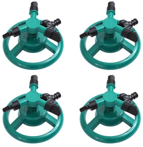 Giwnhvx Automatischer Sprinkler 360 Grad Automatisch Rotierender Sprinkler Rasengarten-Bewässerungsausrüstung Rotierender Sprinkler Grün