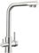 Rubinetto da cucina a 3 vie, girevole a 360°, 3 in 1, per filtro dell'acqua, rubinetto da cucina con 2 leve, rubinetto a tre vie, rubinetto per lavello in acciaio inox spazzolato
