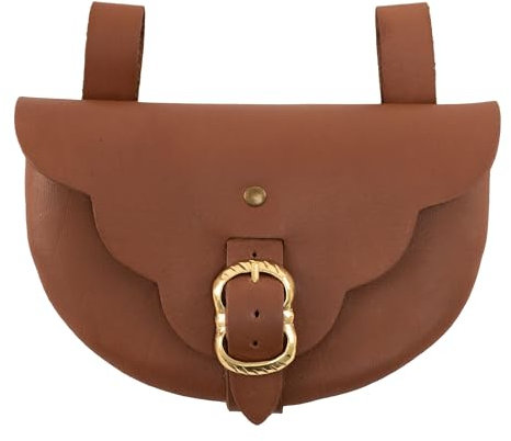 Vehi Mercatus Hochmittelalterliche Tasche braun D-Form