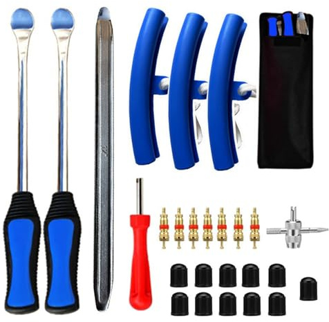 xocome Ensemble démonte-pneus, 30 cm, fer de montage, levier de pneu, outil de montage des pneus pour moto, vélo, chariot, scooter