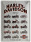 Nostalgic-Art Retro Blechschild, 30 x 40 cm, Harley-Davidson – Model Chart – Geschenk-Idee für Biker, Original Lizenzprodukt (OLP), aus Metall, Vintage Design, Blechschilder Sprüche