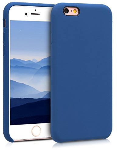 kwmobile Case Compatible with Apple iPhone 6 / 6S Case - TPU Silicone Phone Cover with Soft Finish - Navy Blue