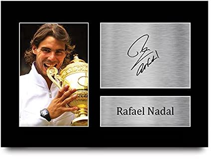 HWC Trading Rafael Nadal US Open Gifts gedrucktes Autogramm für Tennis-Fans, A4