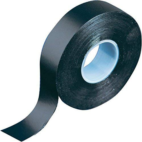 GTSE Isolierband Schwarz 25 mm x 10 m 1 Rolle | Strapazierfähig, selbstklebend, PVC, zum Schutz und Reparieren von Kabeln