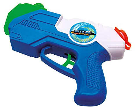 Simba 107276040 Waterzone Trick Blaster, schwenkbare Mündung für 270 Grad Doppelstrahl, Abzugmechanismus, Tankvolumen 150ml, Reichweite 6m, Wasserpistole, 20 cm, ab 3 Jahren