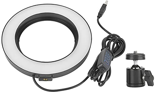 Elprico Ringlicht, 6-Zoll-LED-Ringlicht Fotografie Dimmbares Video Live Studio Kamera Foto Selfie Video Licht