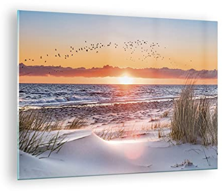 Bilder auf Glas 70x50cm Wandbild Glasdruck Landschaften Maritim - 4727