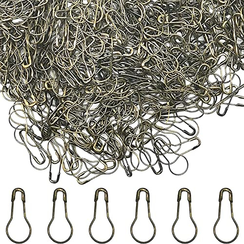 Yosawo 500Stück Sicherheitsnadeln Calabash Pin Kürbis Pins für Stricken Maschenmarkierer DIY Fertigkeit-Herstellung (Bronze)