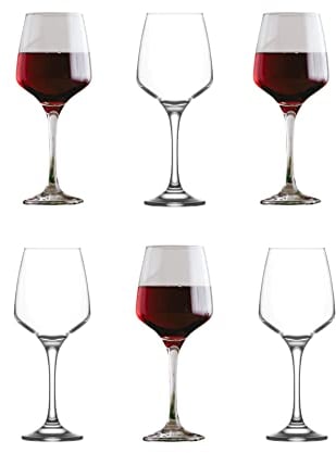 bar@drinkstuff Essence Red Wine Glass 13.5oz / 400ml - Pack of 6 - Glassware, Wine Glasses
