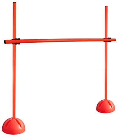 SPORTIKEL24 Kombi-X-Standfuß-Hürdenset – Stangen 100 cm – Training der Sprungkraft & Koordination – befüllbarer X-Standfuß – Agility-Hürde für Fußball, Leichtathletik & Hundesport