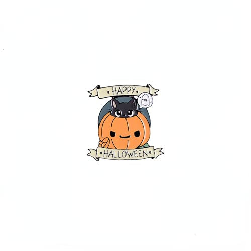 Broche d'Halloween pour étudiant - Vache - Accessoires de col - Pin's pour sac - Veste - Accessoires de costume - Taille M - Autres pierres précieuses, Medium, Aluminium, Autres pierres précieuses