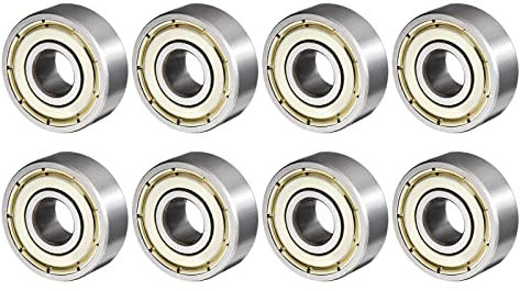 QUARKZMAN 606ZZ 6x17x6mm Kugellager x 8Stk. Hoch Kohlenstoffstahl für Maschinen und Werkzeuge Doppelt staubdicht