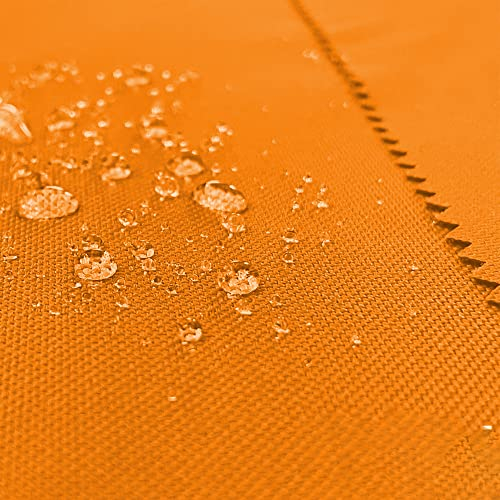 BuBiBag – wasserdichter Polyesterstoff Oxford 600D Markisenstoffe Meterware, Segeltuch Meterware, Kissenbezüge, Reißfest & Pflegeleicht Meterware lfm mit 160cm Breite - Orange, 1 Meter = 1 Menge