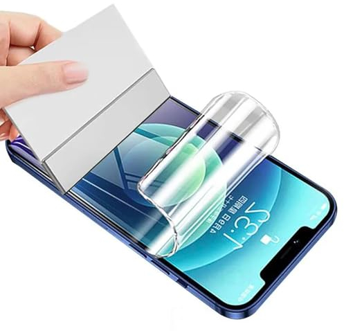 Foebxxs [2 Pièces Hydrogel Protecteur d'écran pour iPhone 12 mini, Souple Haute définition Transparent TPU 3D Film [sans Bulles][Anti-rayures] [Non Verre Trempé]