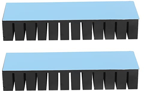 YWBL-WH Aluminium Kühlkörper Set 2 Stück 120x40x20mm mit Selbstklebender Rückseite für Elektronik