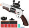 RuiDaXiang Spielzeugpistole, Shooter Spielzeugpistolen, Eva Schaumstoff Blasters & Wheel Reloading Design für innen und außen Spielen Spielzeug (Braun)