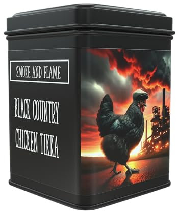 Black Country Chicken Tikka 200g, BBQ Dry Spice Mix For Fish Chicken Lamb, Flavourful BBQ Rub Seasoning with Garam Masala and Kashmir Chilli, Vegan Friendly and No Preservatives