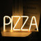 Néon LED Mural - PIZZA Lettre Neon Enseigne Lumineuse & Autocollants DIY Pour Les Heures D'ouverture Pour Pizzeria Bar Restaurants Cuisine Partie Décoration (Chaud)