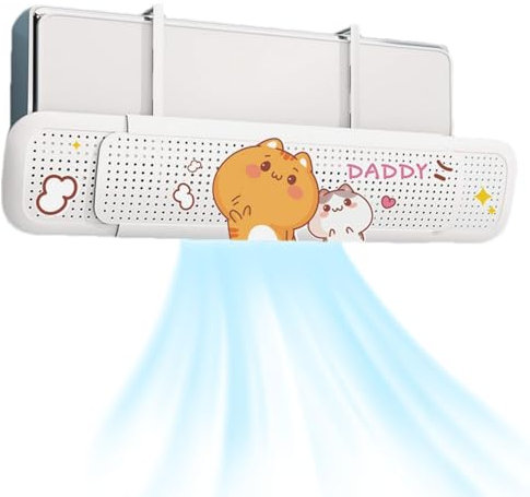 Deflector de aire acondicionado, deflectores telescópicos antiviento, protector de viento para aire acondicionado, deflector de aire frío retráctil, deflector de ventilación para unidad de pared de CA