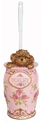 Toilet Brush Toilet, Toilet Brush Holder Toilet Brush and Holder Resin Toilet Brush and Holder Bathroom Toilet Toilet Brush Set Poodle Dog with