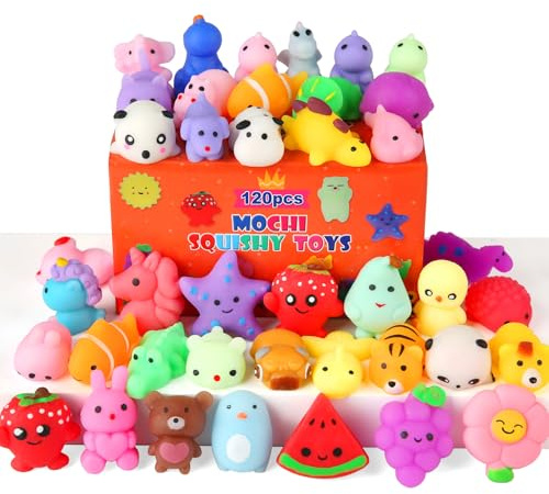 30 Pack Squishy Toys, Kawaii Squishies Party Favors for Kids 4-8 8-12 Treasure Box Toys for Classroom Birthday Xmas Gifts Goodie Bag Mini Animals Mochi Squishy Stress Relief Sensory Toys Random
