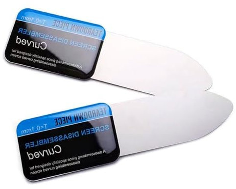 Nankoyal Werkzeug Zum Entfernen des Bildschirms, 2er-Pack, Dünner Bildschirm-Spudger, Spudger Für Gebogene Bildschirme, Ultradünner, USB-sicherer Spudger Aus Edelstahl