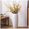 ASKLFNEI Große Boden Keramik hohe Vase, WhiteFlower hohe Vasen für Büro, Bauernhaus, Wohnzimmer Dekor, Blumenarrangement Vase (Weiß,50cm)