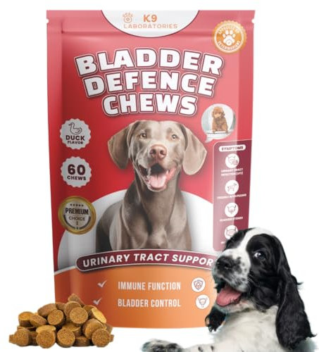 K9 Laboratories Blase & Nieren Chews für Hunde | Unterstützt Harnwege, Blasengesundheit & Nierenfunktion | Hunde-Leckerlis mit Cranberry & D-Mannose | Natürliches Nahrungsergänzungsmittel