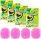 4 Pièces Gel de Nettoyage Voiture, Slime de Nettoyage Poussière Clavier - Gel de Nettoyage de Détail Nettoyant Universel pour Poussière Nettoyange Clavier Nettoie la Poussière et la Saleté (Rouge)