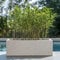 1.2m/1m/75cm/70cm Zinc Galvanised Trough Planter | No Assembly Needed | Lightweight (Textured White Stone, L100cm x W40cm x H40cm)