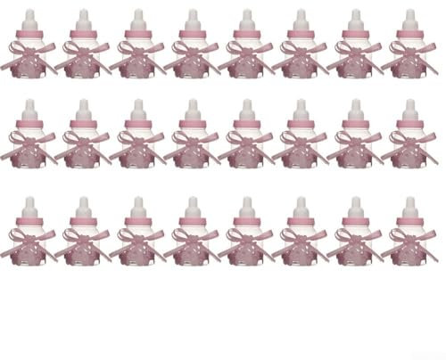 Babyparty-Flaschen in einem Set von 24 Stück, perfekte Behälter für Süßigkeiten und lustige Aktivitäten (A)