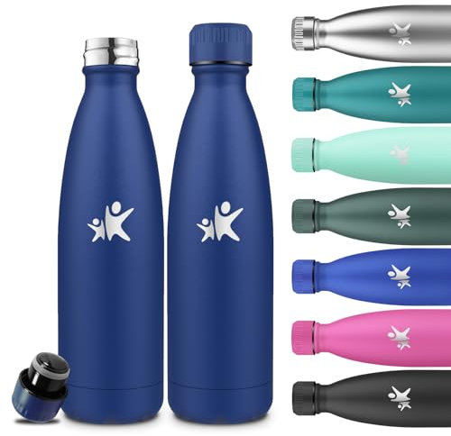 Grsta Botella Agua Acero Inoxidable, Botella Termica 750ml, A Prueba de Fugas, Cantimplora sin Bpa, Mantiene 24H Frio/12H Calor, Cantimplora Gym, para la Oficina, Cámping, Cafetería, Deportes, Viajar