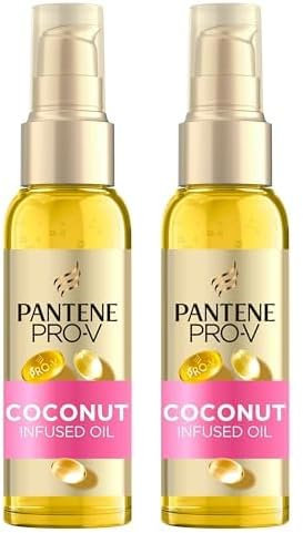 PANTENE Pro-V Locken Pur Haaröl mit Kokosnuss 100ml für Krause, Widerspenstige Locken, Tägliches Nährendes Leave-In-Öl, Spendet Tiefe Feuchtigkeit, macht das Haar Weich, Verhindert Proteinverlust