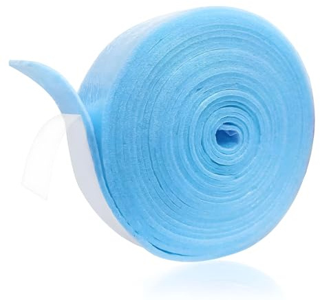 Randdämmstreifen Selbstklebend 50 mm x 5 mm x10 m,Randdämmstreifen,Edge Insulation Strip für Estrich, Dämmband für Fußbodenheizung, Schallschutz und Wärmedämmung,Blau
