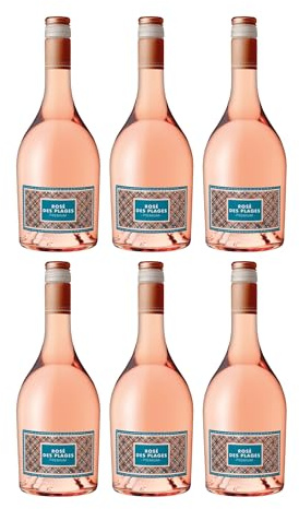 Les Vins de Saint Saturnin Rosé des Plages Premium Gris Pays d'Oc IGP Roséwein trocken Frankreich inkl. FeinWert E-Book (6 x 0.75 l)