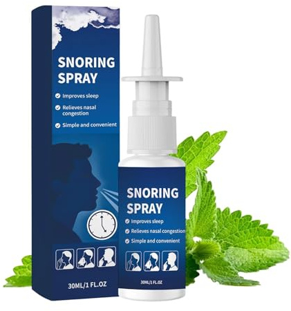 Anti-snoring Care Spray, 30ml Snoring Nasal Spray, Portable Anti Snorings Devices, Fast-Acting Decongestant, Opens Up The Throat Air Passage, Enables Better Breathing