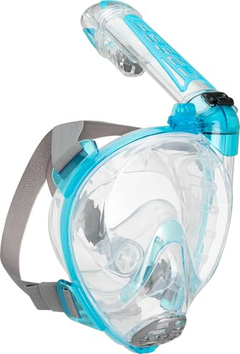 Cressi Duke Action Schnorchelmaske Erwachsene, Vollmaske für Brillenträger | Tauchmaske mit Action Cam Halterung, für Brillenträger, 100% Silikon, verstellbares Nylonband, trockenes Atemrohr