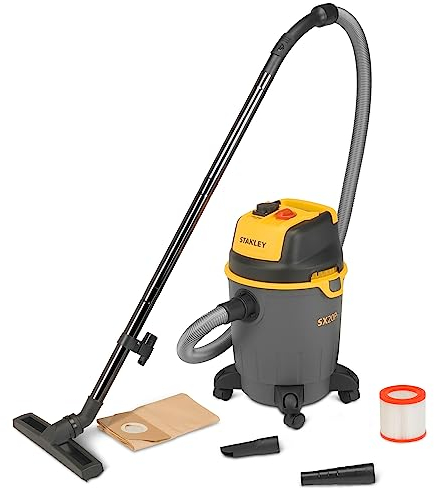Stanley Aspirador multiuso SXVC20PE de sólidos y líquidos, Ligero (1200 W, 20 L), Amarillo Y Negro