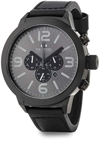 TW Steel Marc Coblen Edition Chrono mit Lederband 50 MM Grey/Black TWMC65