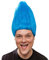 NET TOYS Farbenfrohe Troll-Perücke für Erwachsene | Blau | Ausgefallenes Unisex-Kostüm-Zubehör Zwerg | EIN Blickfang für Karneval & Themenabend