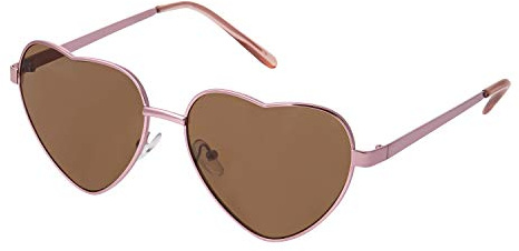 UltraByEasyPeasyStore Adult Womens Metal Framed Love Heart Shaped Sunglasses Fashion Style Sunglasses Retro Vintage UV400 Girls Shades Eyewear UVA UVB