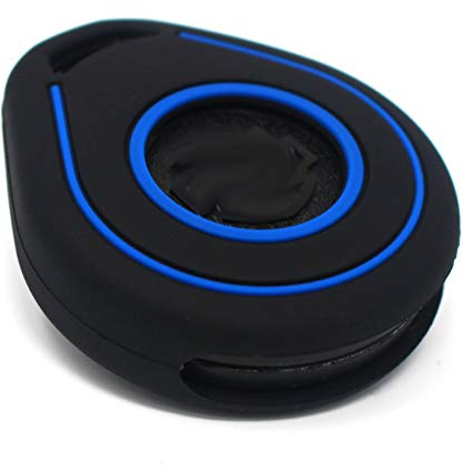 Schlüssel Hülle HAB für Motorrad Schlüssel Silikon Cover Keyless Go Fahrzeugschlüssel (Schwarz Blau)