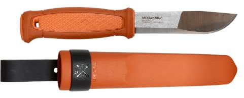 Mora survivalmes Kansbol Arancio Bruciato con Una Guaina polimero-Olio di Oliva Unisex-Adult, Orange, Standard