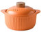 BKWJ Casserole Plats Céramique Pot De Cuisine Cuisson Pot De Riz,Pots&Pans Pans Stone Bol,Maison Stew Pot Argile Pot Stockpot (Color : Orange, Size : 2.7L)