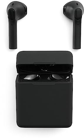 Music Sound | TWS Capsule | Cuffiette Auricolari Bluetooth con Custodia di Ricarica - PlayTime 3h - Colore Nero
