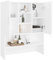 Susany Waschmaschinenschrank 2 Türen 9 Fächer Badmöbel Badschrank Hochschrank Badezimmerschrank Badregal Schrank Weiß 70,5x25,5x90cm