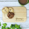eBuyGB Granny's Tea & Biscuits Board, Wooden Treat Board, Snack Tray, for Granny, Birthday Gifts for Her, Brown